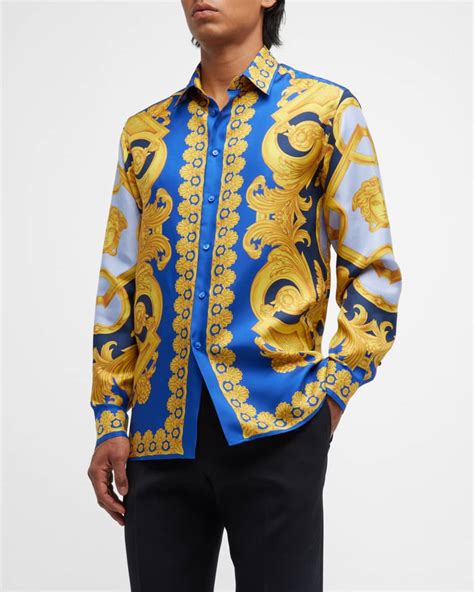 barocco versace shirt|baroque shirt men's.